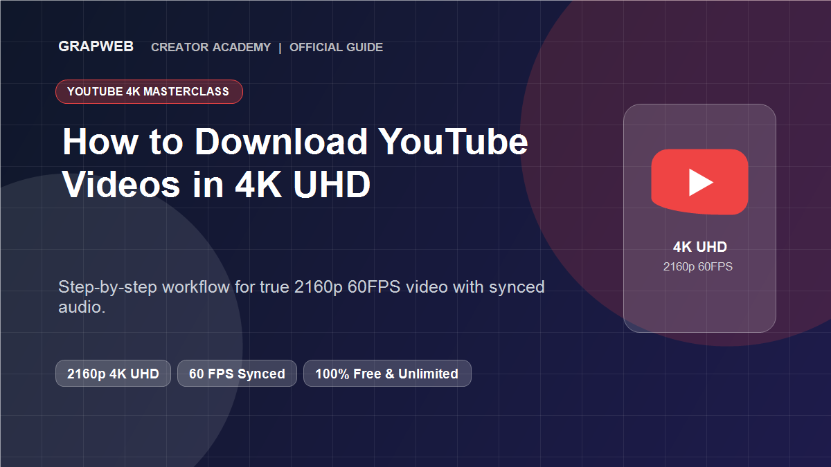 How to Download YouTube Videos in 4K UHD Banner