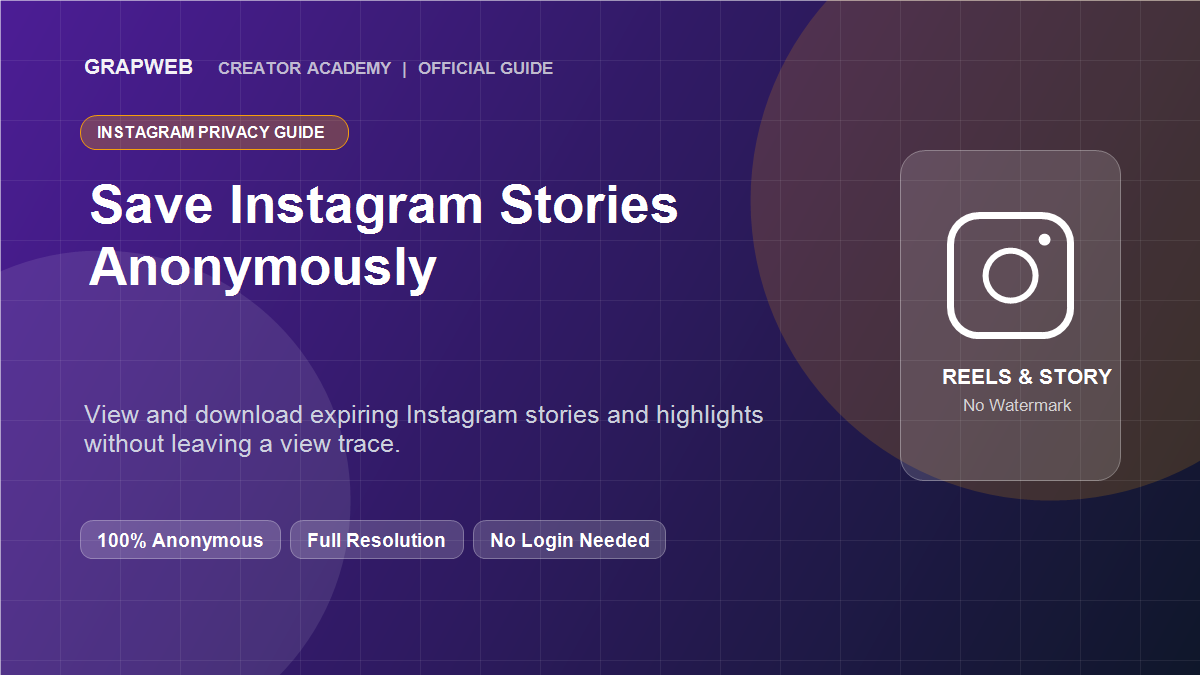 How to Download Instagram Stories Anonymously Banner