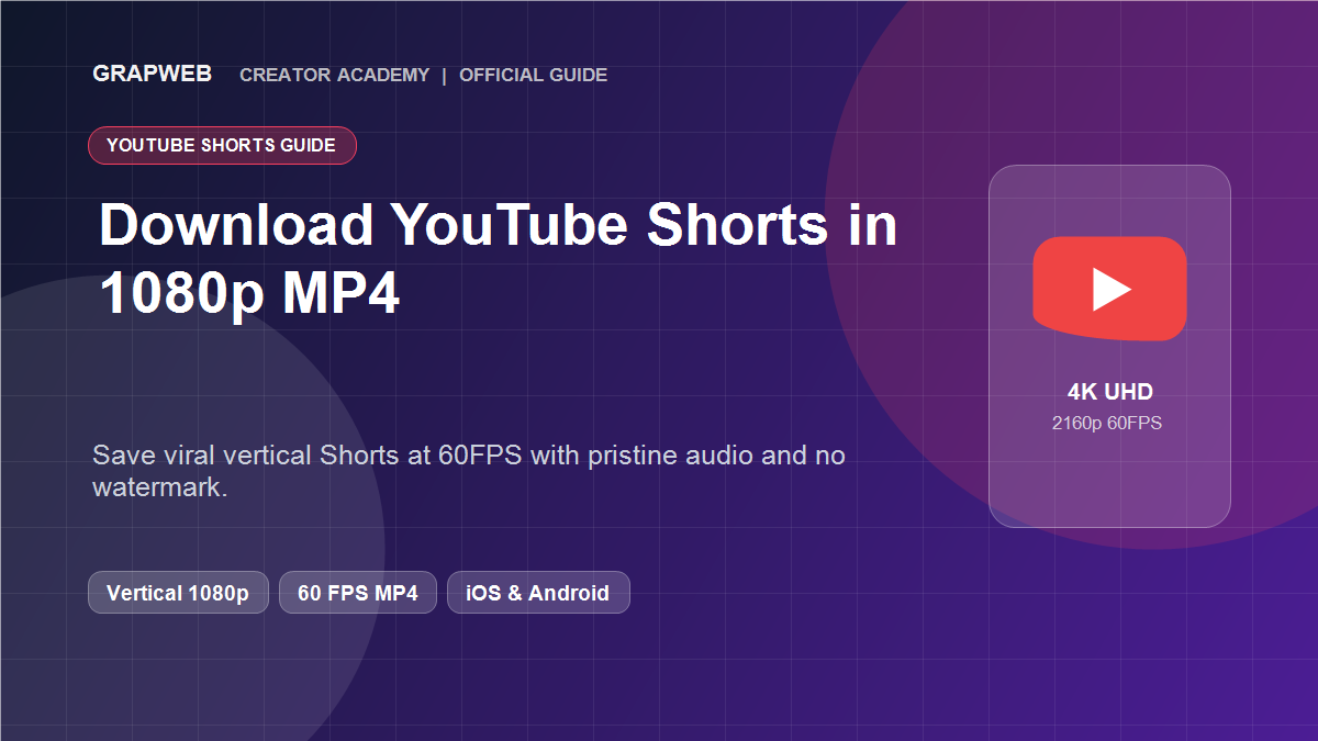 How to Download YouTube Shorts in 1080p MP4 Banner